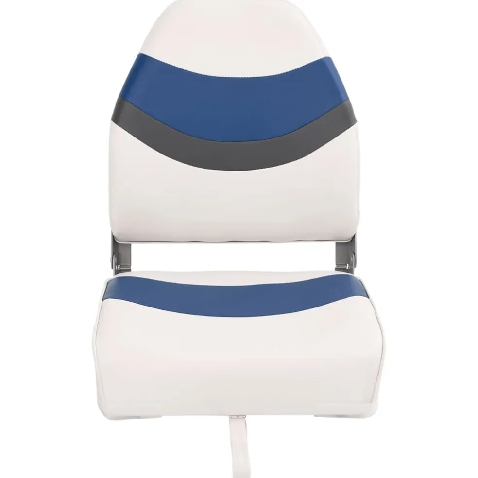 vidaXL Bootstoelen 2 st inklapbaar met hoge rugleuning 44x38x55 cm