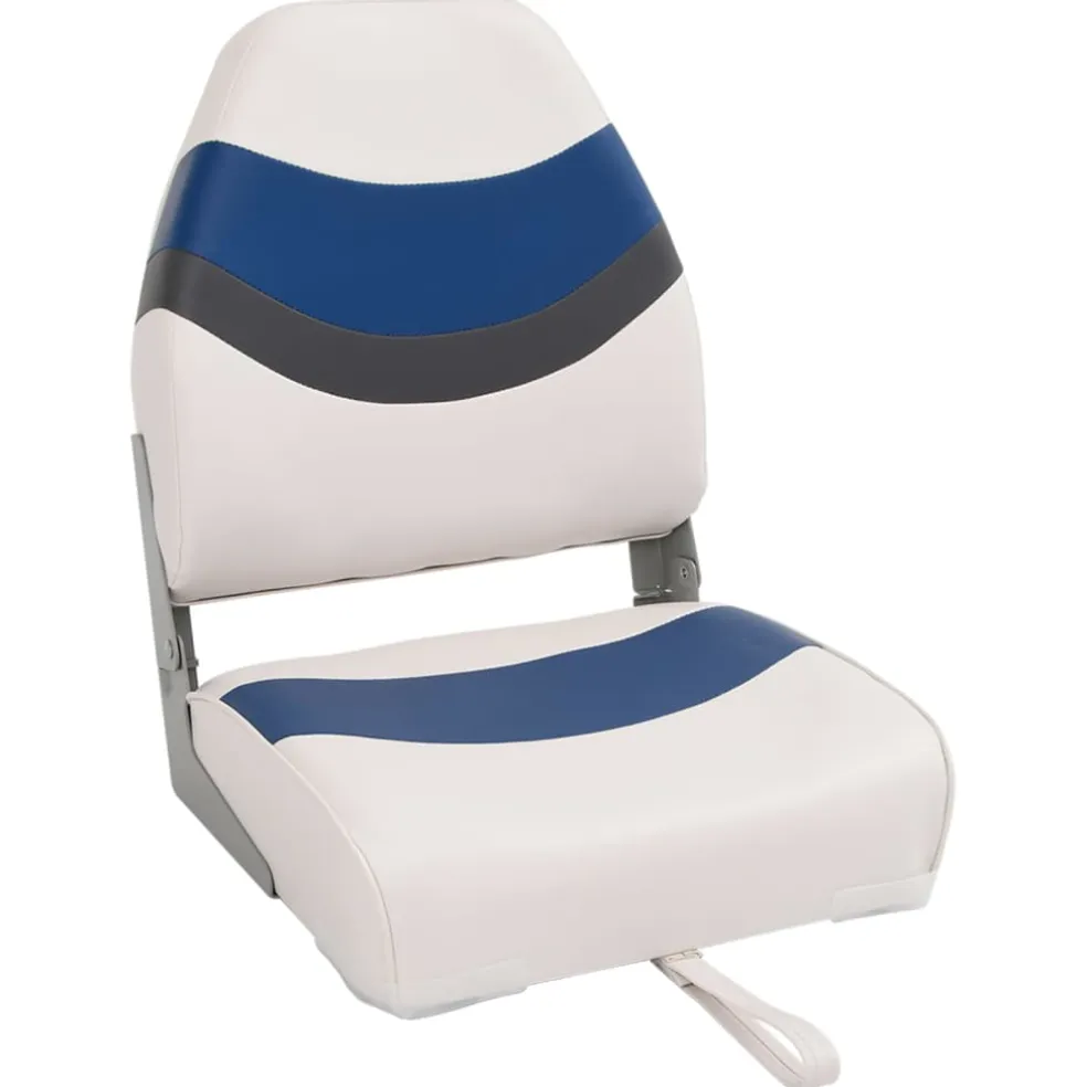 vidaXL Bootstoelen 2 st inklapbaar met hoge rugleuning 44x38x55 cm