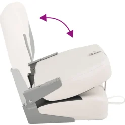 vidaXL Bootstoelen 2 st inklapbaar met hoge rugleuning 41x36x48 cm