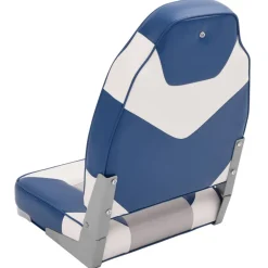 vidaXL Bootstoelen 2 st inklapbaar met hoge rugleuning 39x43x58 cm