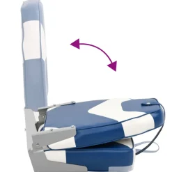 vidaXL Bootstoelen 2 st inklapbaar met hoge rugleuning 39x43x58 cm