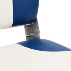 vidaXL Bootstoel 1 set inklapbaar 41x36x48 cm blauw en wit