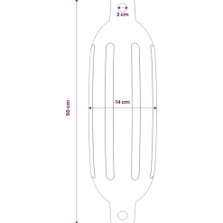 vidaXL Bootstootkussens 4 st Ø 14x50 cm PVC wit