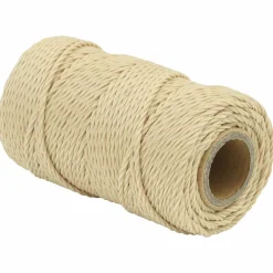 vidaXL Boottouw 2 mm 25 m Naturel
