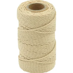 vidaXL Boottouw 2 mm 25 m Naturel