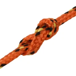 vidaXL Boottouw 2 mm 25 m polypropyleen oranje