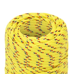 vidaXL Boottouw 2 mm 25 m polypropyleen geel