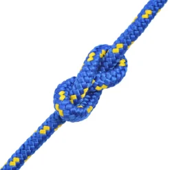 vidaXL Boot touw 6 mm 100 m polypropyleen blauw