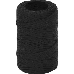 vidaXL Boottouw 2 mm 250 m polypropeen zwart