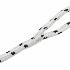 vidaXL Boottouw 10 mm 6 m Wit en zwart Polyester