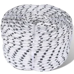 vidaXL Boottouw polyester gevlochten 6mmx50m