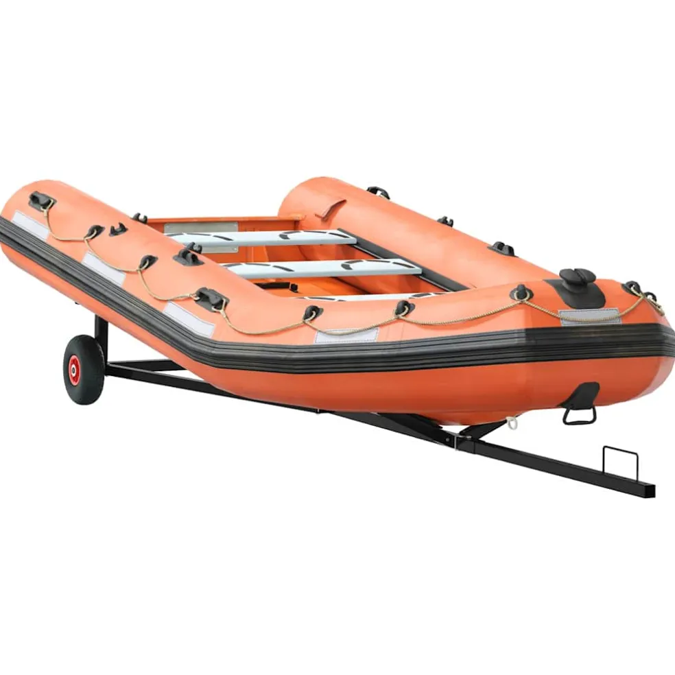 vidaXL Boottrailer 302 x 107 x 42 cm zilver Staal