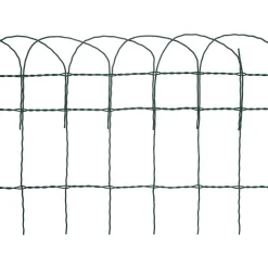 vidaXL Borderafscheiding 10x0,4 m gepoedercoat ijzer