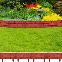 vidaXL Borderranden 11 st met baksteenontwerp