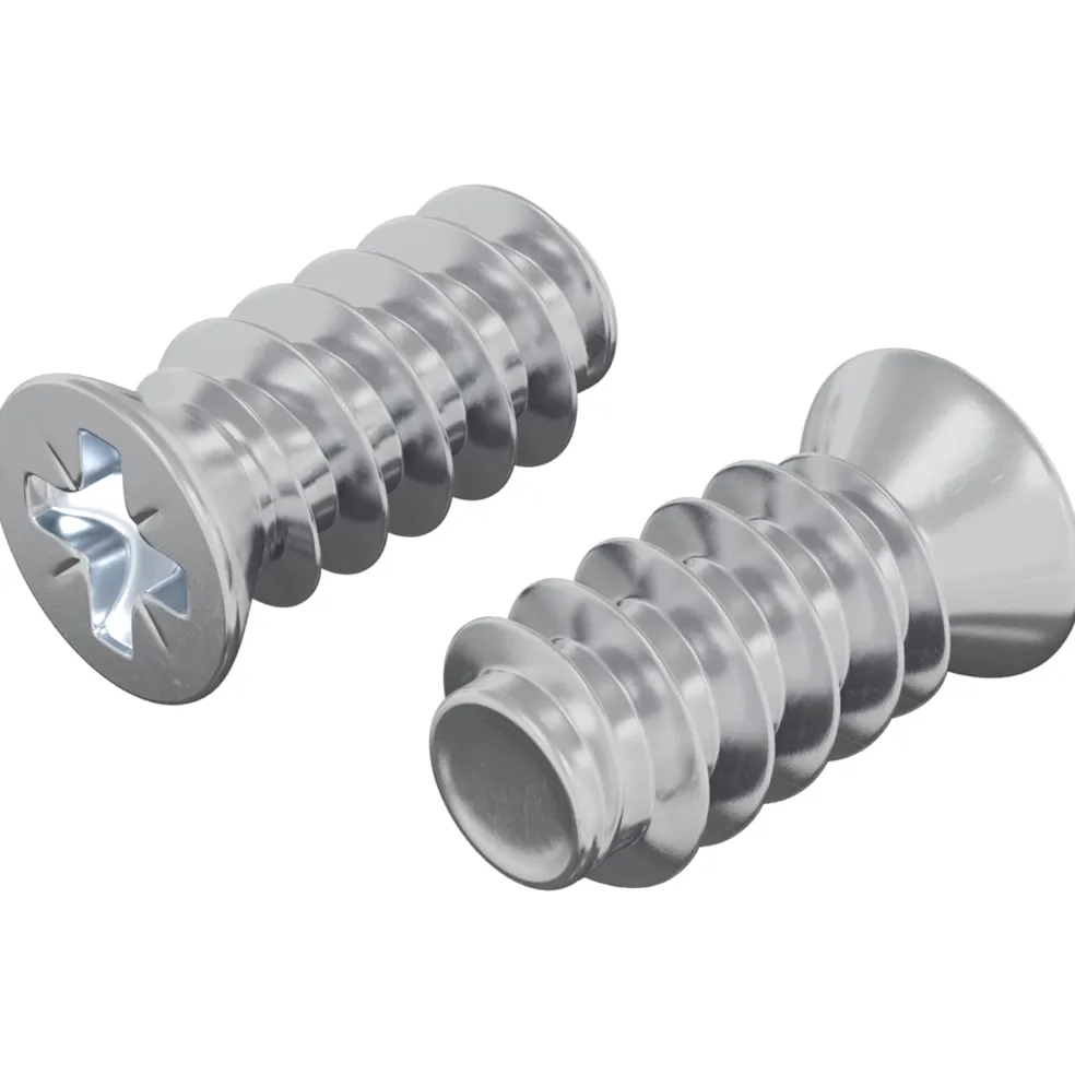 vidaXL Bout 2 st zilver M6 x 12 mm IJzer