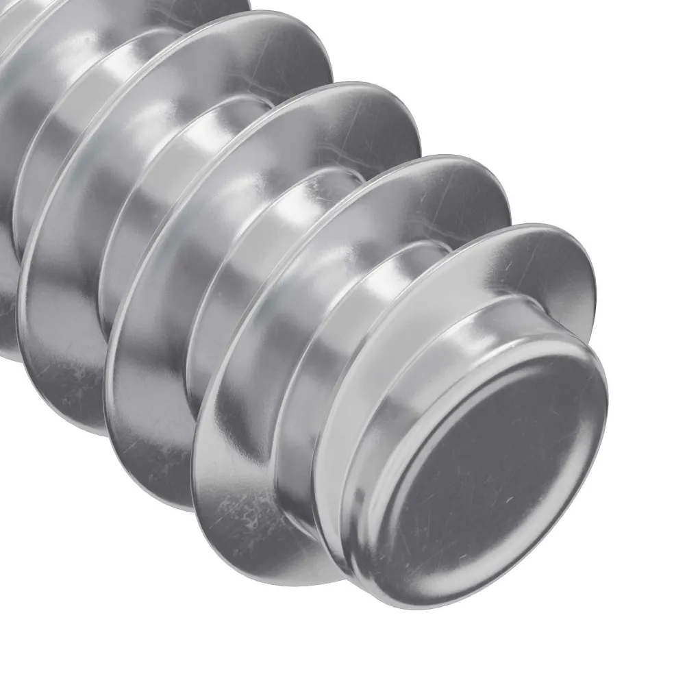 vidaXL Bout 2 st zilver M6 x 12 mm IJzer