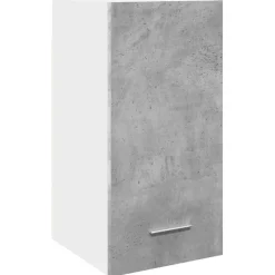 vidaXL Bovenkast Lyon 30x31x60 cm bewerkt hout betongrijs