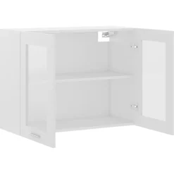 vidaXL Bovenkast Lyon 80x31x60 cm bewerkt hout wit