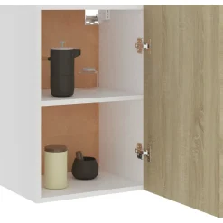 vidaXL Bovenkast Lyon 39,5x31x60 cm bewerkt hout sonoma eikenkleurig