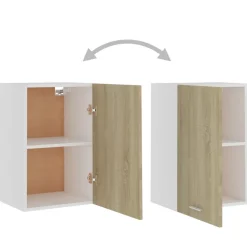 vidaXL Bovenkast Lyon 39,5x31x60 cm bewerkt hout sonoma eikenkleurig