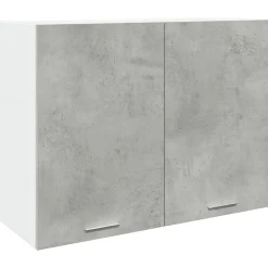 vidaXL Bovenkast Lyon 80x31x60 cm bewerkt hout betongrijs