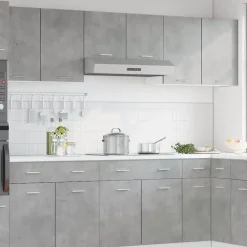vidaXL Bovenkast Lyon 80x31x60 cm bewerkt hout betongrijs