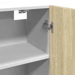 vidaXL Bovenkast Lyon 80x31x60 cm bewerkt hout sonoma eikenkleurig