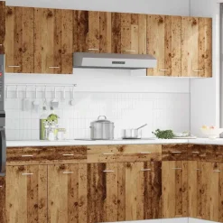 vidaXL Bovenkast Lyon 40x31x60 cm bewerkt hout oud houtkleurig