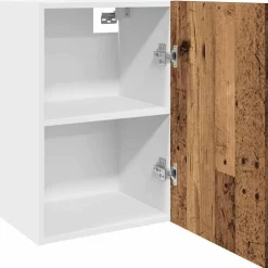 vidaXL Bovenkast Lyon 40x31x60 cm bewerkt hout oud houtkleurig