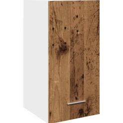vidaXL Bovenkast Lyon 30x31x60 cm bewerkt hout oud houtkleurig