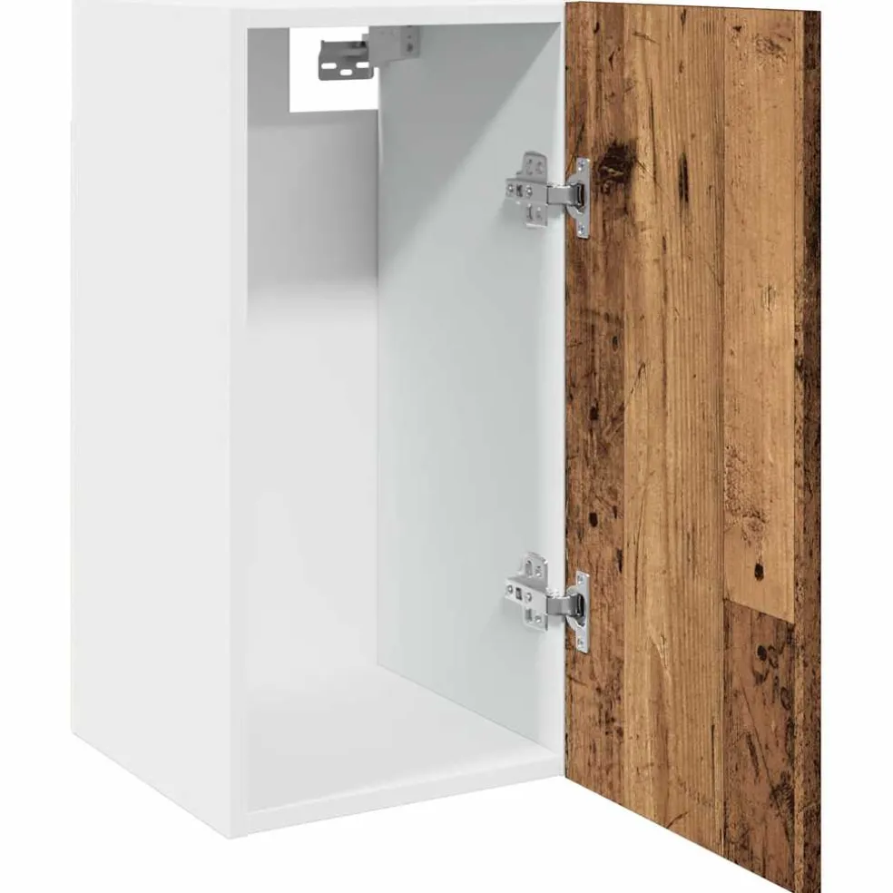 vidaXL Bovenkast Lyon 30x31x60 cm bewerkt hout oud houtkleurig