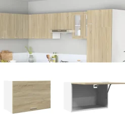 vidaXL Bovenkast Lyon 60x31x40 cm bewerkt hout sonoma eikenkleurig