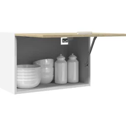vidaXL Bovenkast Lyon 60x31x40 cm bewerkt hout sonoma eikenkleurig