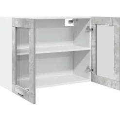 vidaXL Bovenkast Lyon 80x31x60 cm betongrijs