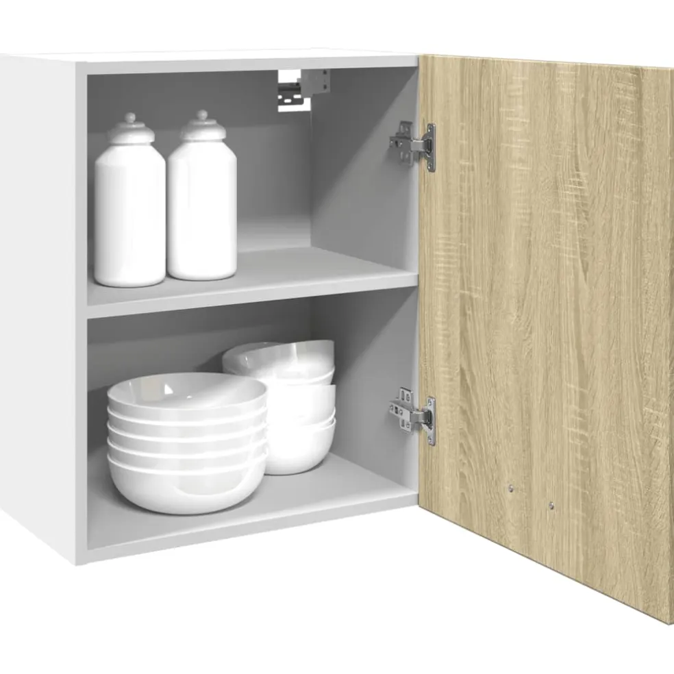 vidaXL Bovenkast Lyon 50x31x60 cm bewerkt hout sonoma eikenkleurig