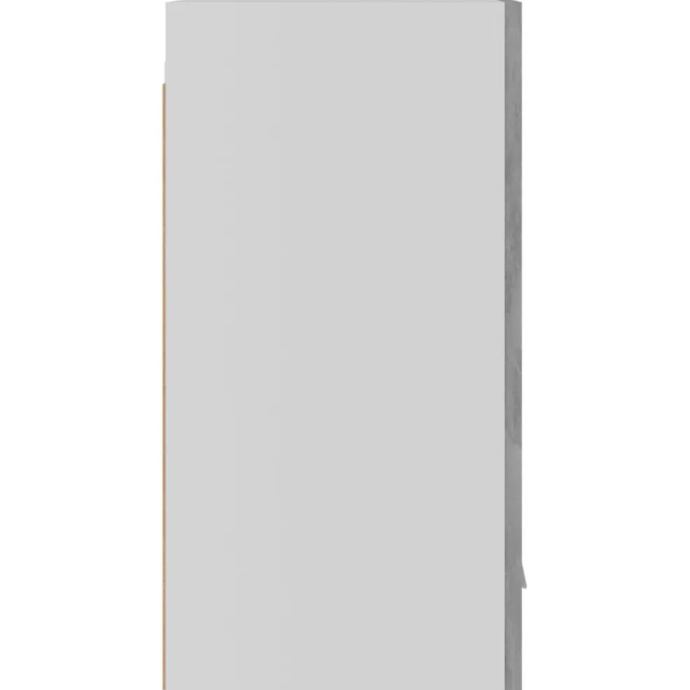 vidaXL Bovenkast Lyon 39,5x31x60 cm bewerkt hout betongrijs