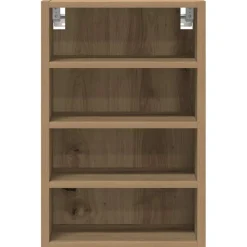 vidaXL Bovenkast Riga 40x29,5x60 cm bewerkt hout artisanaal eikenkleur