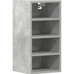 vidaXL Bovenkast Riga 30x29,5x60 cm bewerkt hout betongrijs