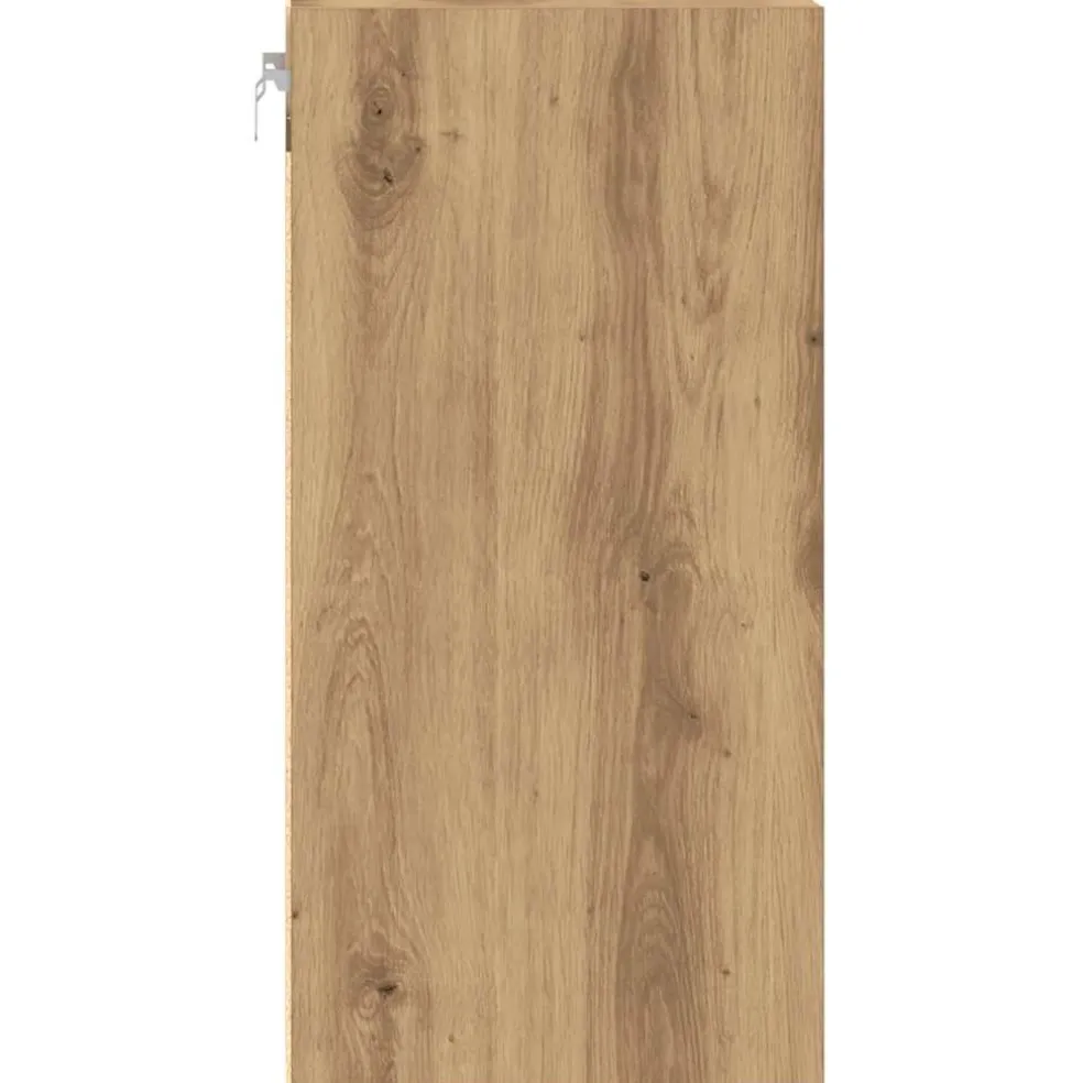 vidaXL Bovenkast Riga 30x29,5x60 cm bewerkt hout artisanaal eikenkleur