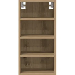 vidaXL Bovenkast Riga 30x29,5x60 cm bewerkt hout artisanaal eikenkleur