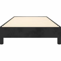 vidaXL Boxspring bed fluweel zwart 80x200 cm