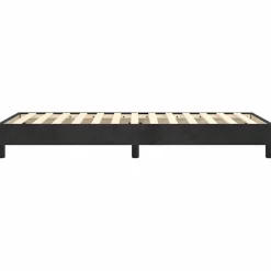 vidaXL Boxspring bed fluweel zwart 80x200 cm