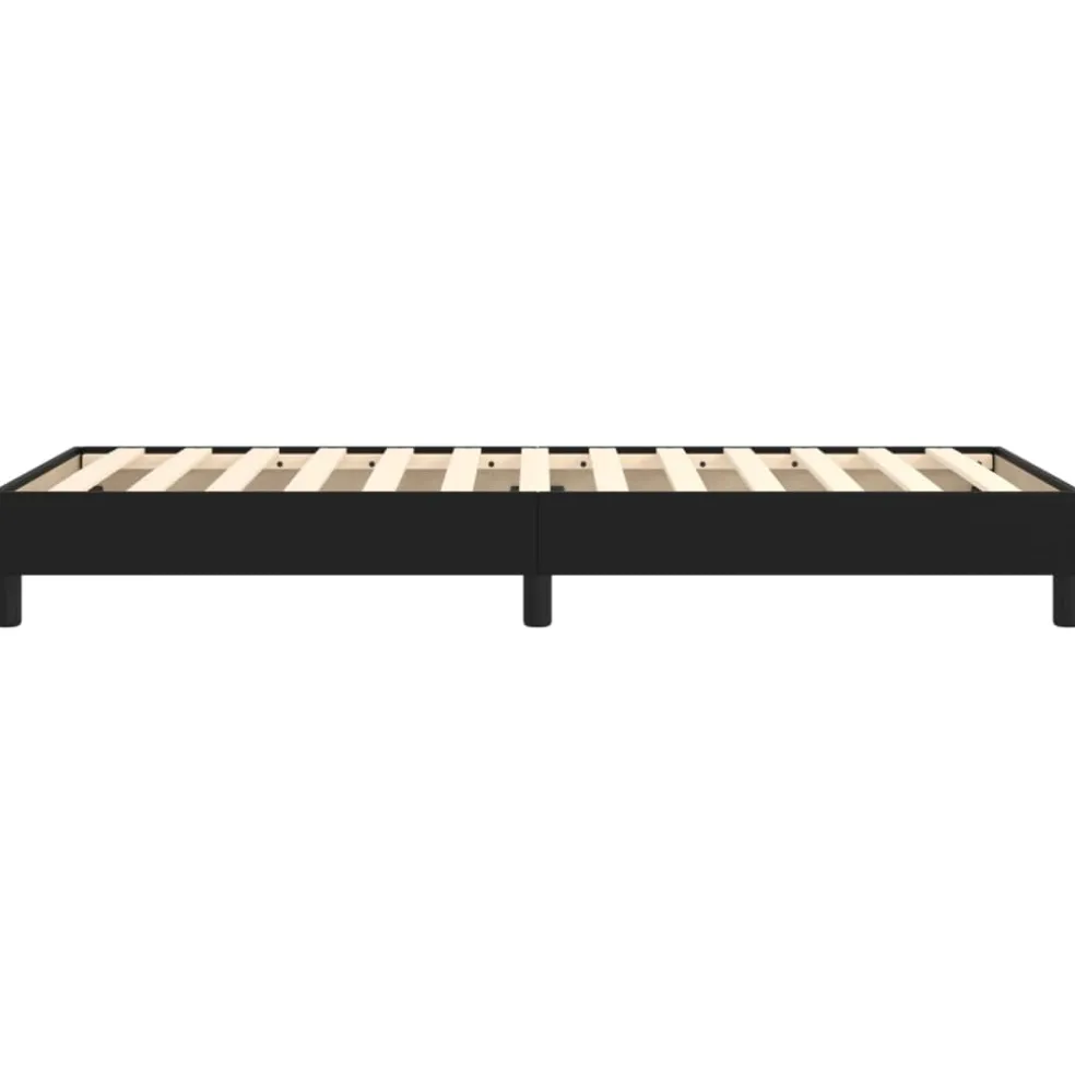 vidaXL Boxspring bed kunstleer zwart 80x200 cm