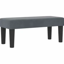vidaXL Boxspring bed met hoofdeinde Donkergrijs 200 x 80 cm Fluweel