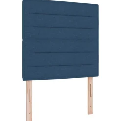 vidaXL Boxspringbed met matras met hoofdeinde Blauw 80 x 200 cm Stof
