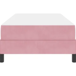 vidaXL Boxspringbed met matras Roze 80 x 200 cm Stof