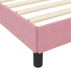vidaXL Boxspringbed met matras Roze 80 x 200 cm Stof