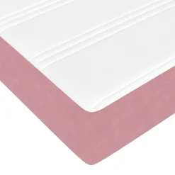 vidaXL Boxspringbed met matras Roze 80 x 200 cm Stof