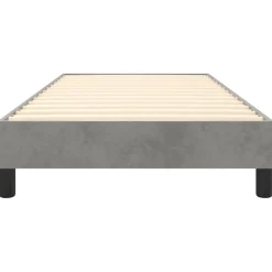 vidaXL Boxspring bed 80x200 cm fluweel lichtgrijs