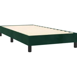 vidaXL Boxspring bed 80x200 cm fluweel donkergroen